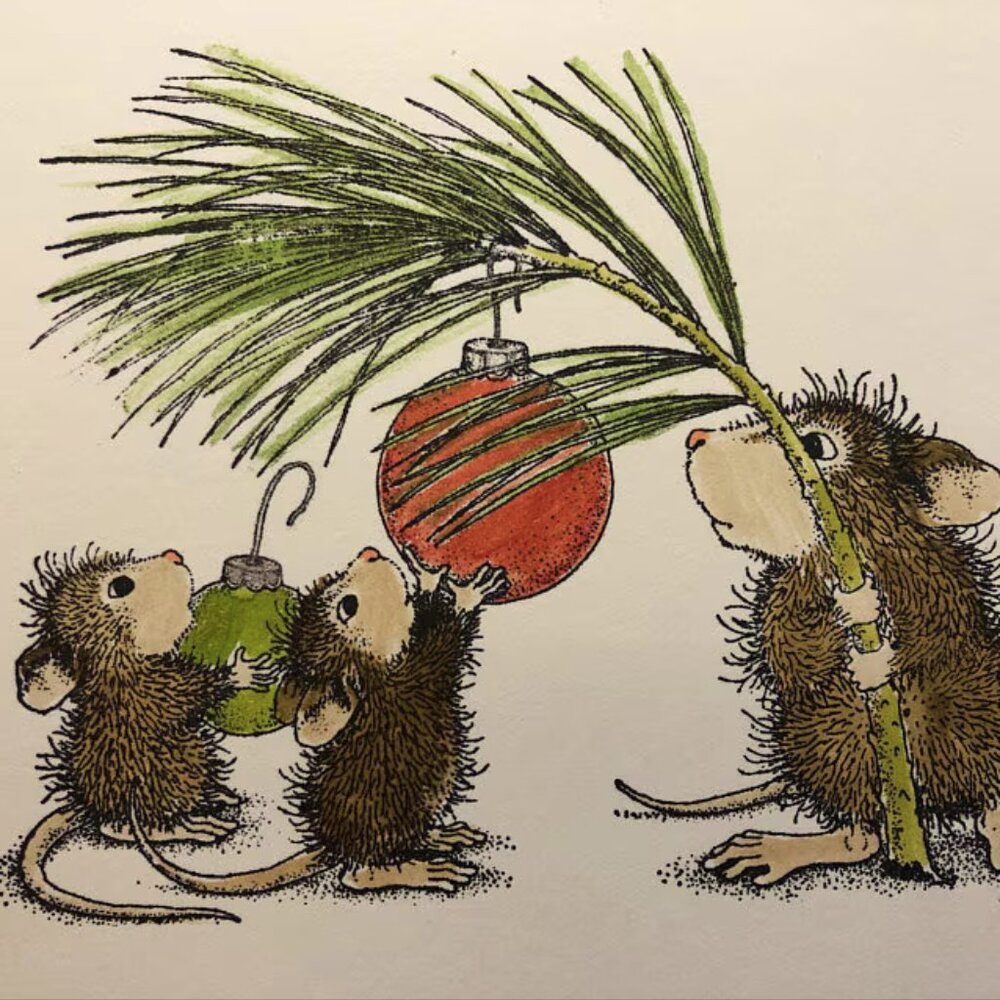 Stampendous Cling Mounted Rubber Stamps House Mouse Designs Deck The H